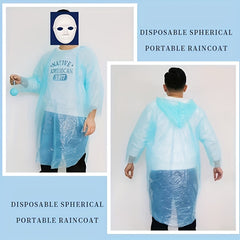 Outdoor Ball Shaped Disposable Raincoat for Hiking