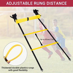 Speed Training Agility Ladder Improve Footwork Quickness 8-20 Rungs Carry Bag
