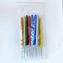 10pcs Crochet Hooks Set Soft Handle Thin Crochet Tool Kit