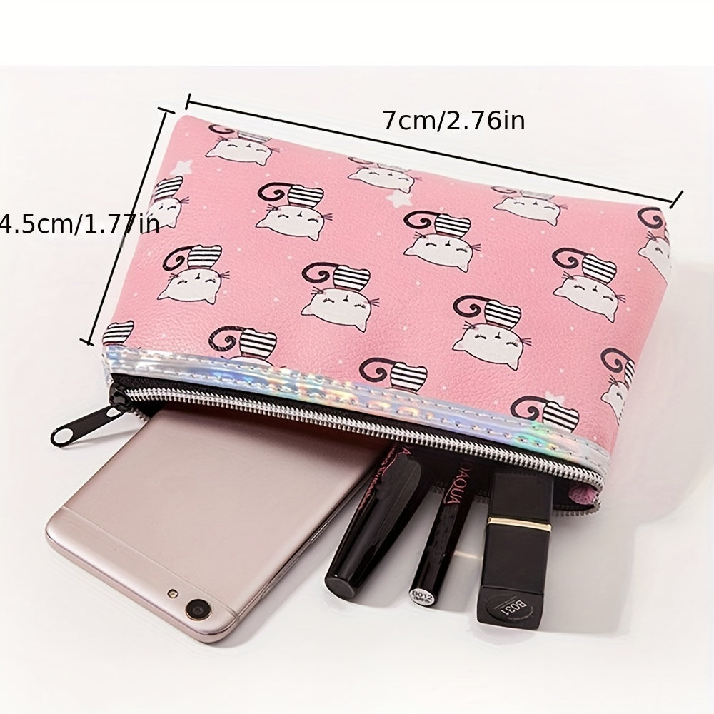 2PCS Cartoon Makeup Pouch Toiletry Organizer