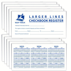 10pcs Check Registers Deposit Credit Bank Account Balance Ledger Easy