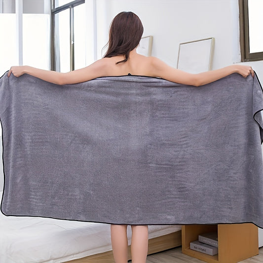 Large Quick-Dry Coral Velvet Bath Towel for Hiking, Camping, Spa, Travel