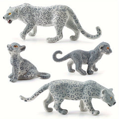 Snow Leopard Toy Model Desktop Decoration