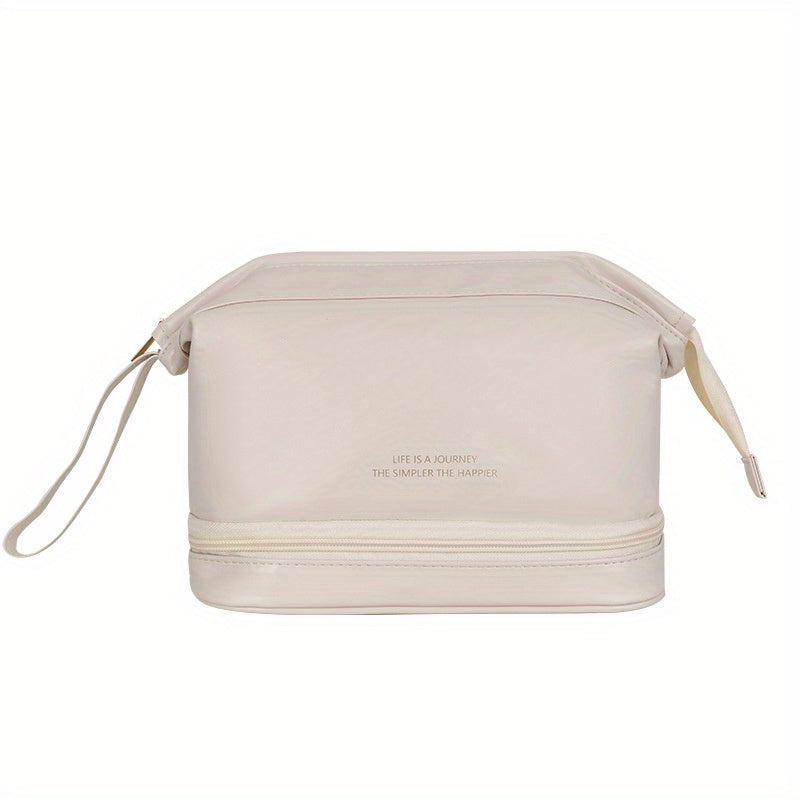 Double Layer Travel Makeup Bag Waterproof Toiletry Bag