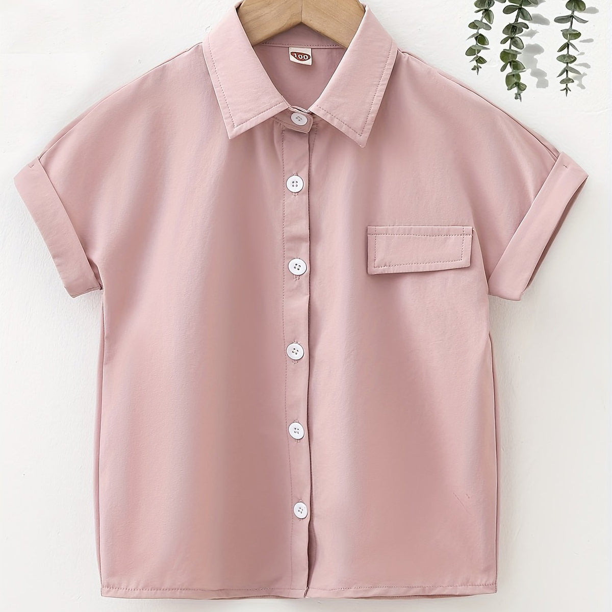 Boys Short Sleeves Shirt Preppy Style For Summer Kids Clothes