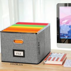 File Organizer Box File Filing Box File Folder Storage Hanging File