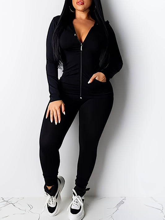 Casual Hoodie & Slim Pants Set for Women