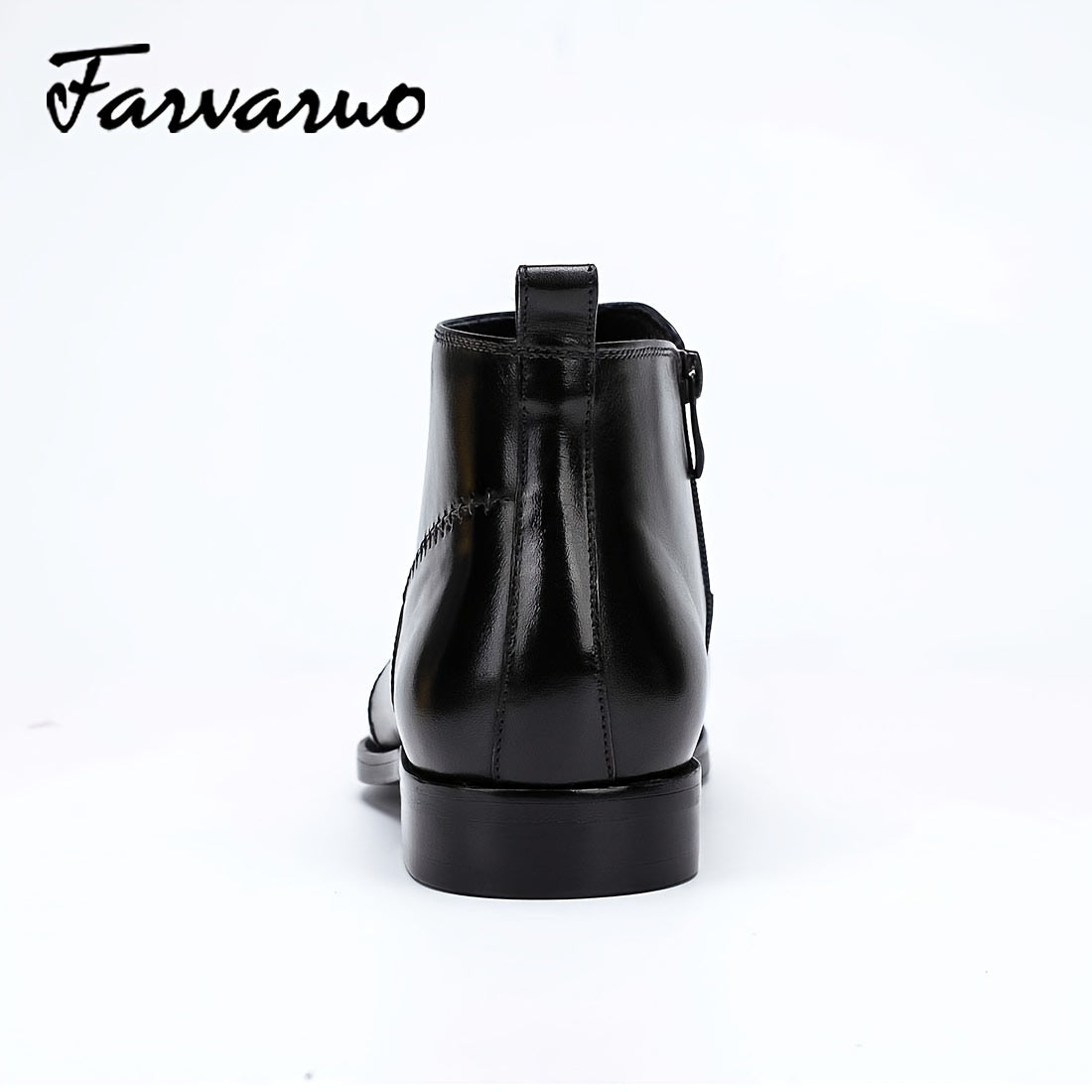 FARWARWO Men's Leather Business Ankle Boots