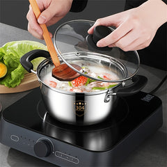 304 Stainless Steel Soup Pot Double Ear Pot Cooking Pot