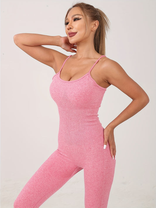 Seamless Stretchy Yoga Jumpsuit Women's Activewear