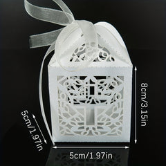 Creative Wedding Party Favor Cross Hollow Paper Candy Box
