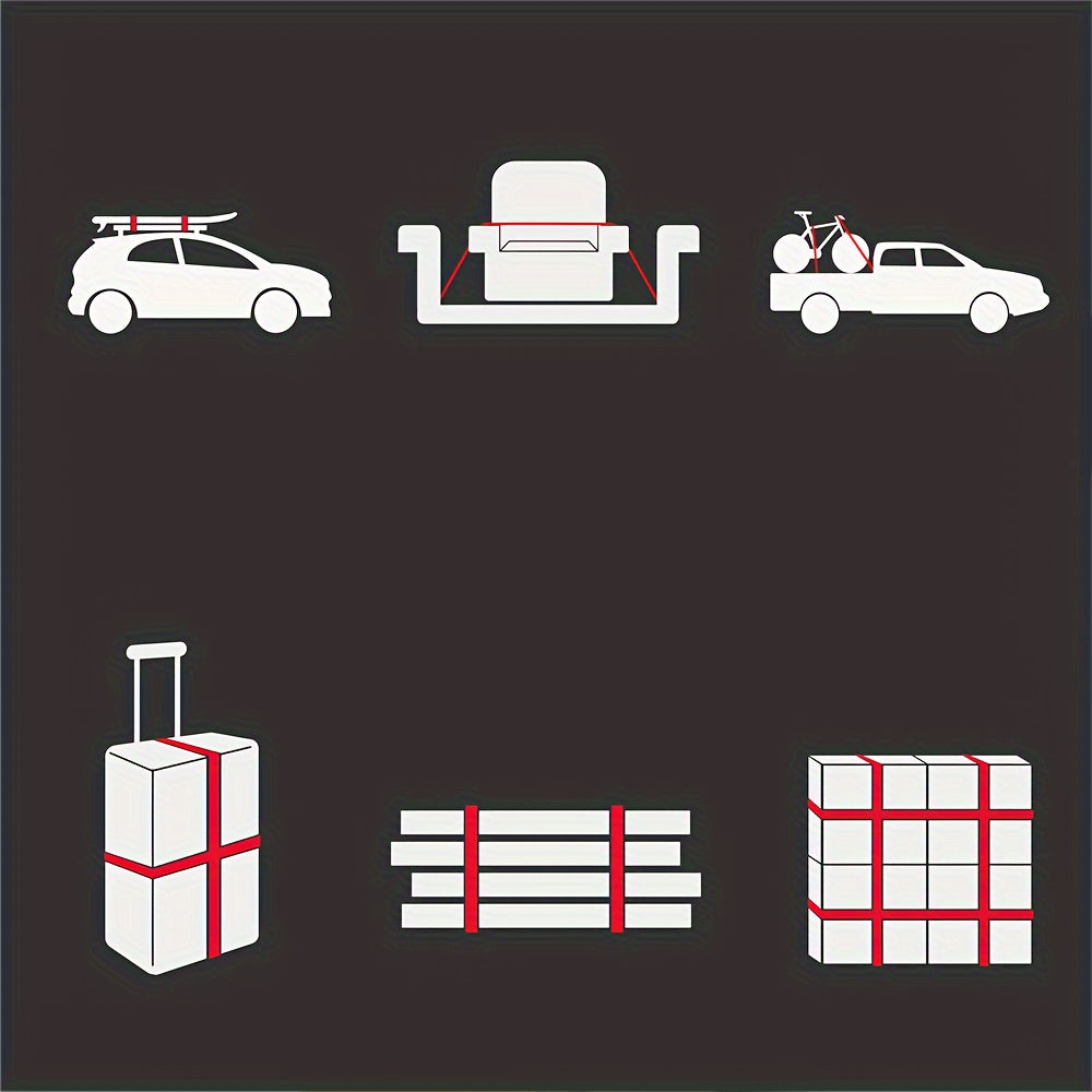 4pc Soft Loop Tie Down Straps for Motorcycle Scooter Dirt Bike Garden Equipment