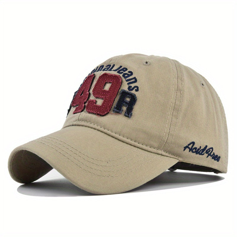 3D Embroidery Baseball Cap Washed Patch Cloth Baseball Hat Sun Hat