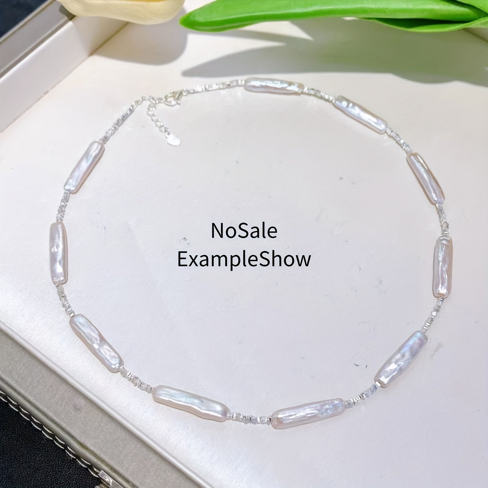 1pc S Level Long Bar Shape Baroque Pearl for DIY Jewelry