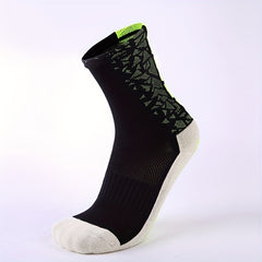 Non-slip Breathable Mid-calf Football Socks, 1 Pair