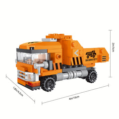 Dump Truck Building Blocks Set - Creative Engineering Vehicle Toy