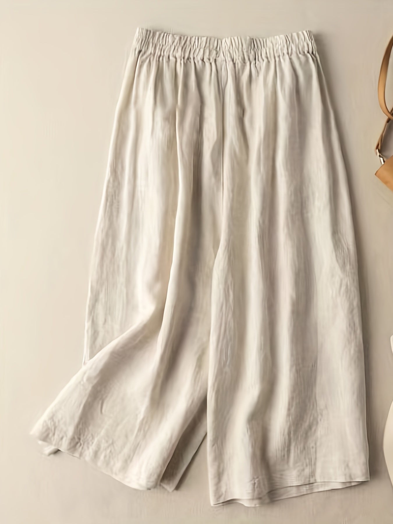 Floral Pattern Wide Leg Pants Casual Loose Pants for Spring & Fall