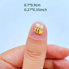 10Pcs Mini Honeybee Resin Figurines for Jewelry Making & Accessories