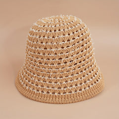 Woolen Plaid Fisherman Hat Autumn Winter All-match Bucket Hat