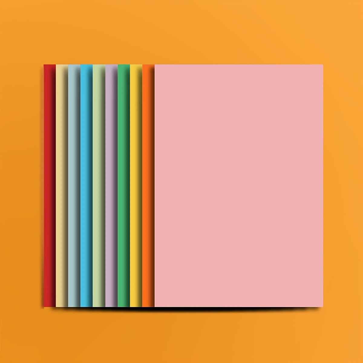 50 Sheets Colored Cardboard for Crafts and Arts Print
