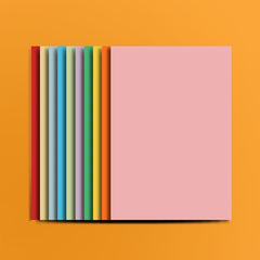 50 Sheets Colored Cardboard for Crafts and Arts Print