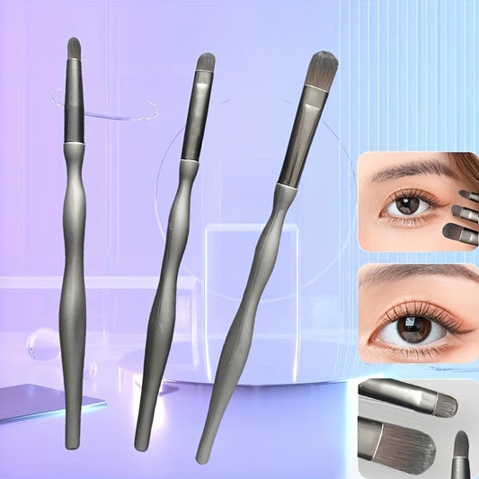 Wave Handle Eyeshadow Brush for Precision Application & Blending