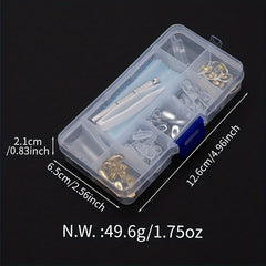 Eyeglass Nose Pads Repair Kit - Silicone Screw-in Nose Pads with Tools