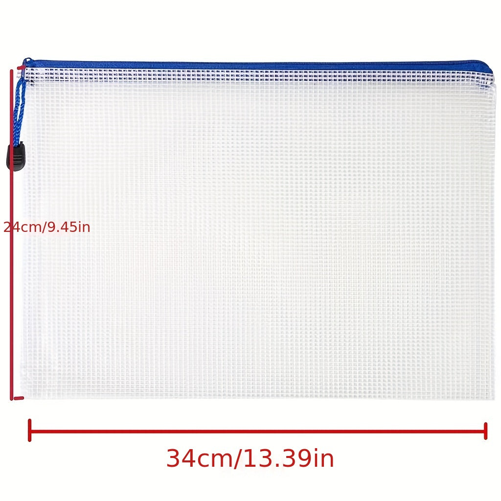 5pcs Waterproof Mesh Zipper Storage for Home Office and Travel