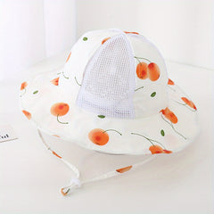 Fruit Print Sunshade Hat Kids Bucket Hat