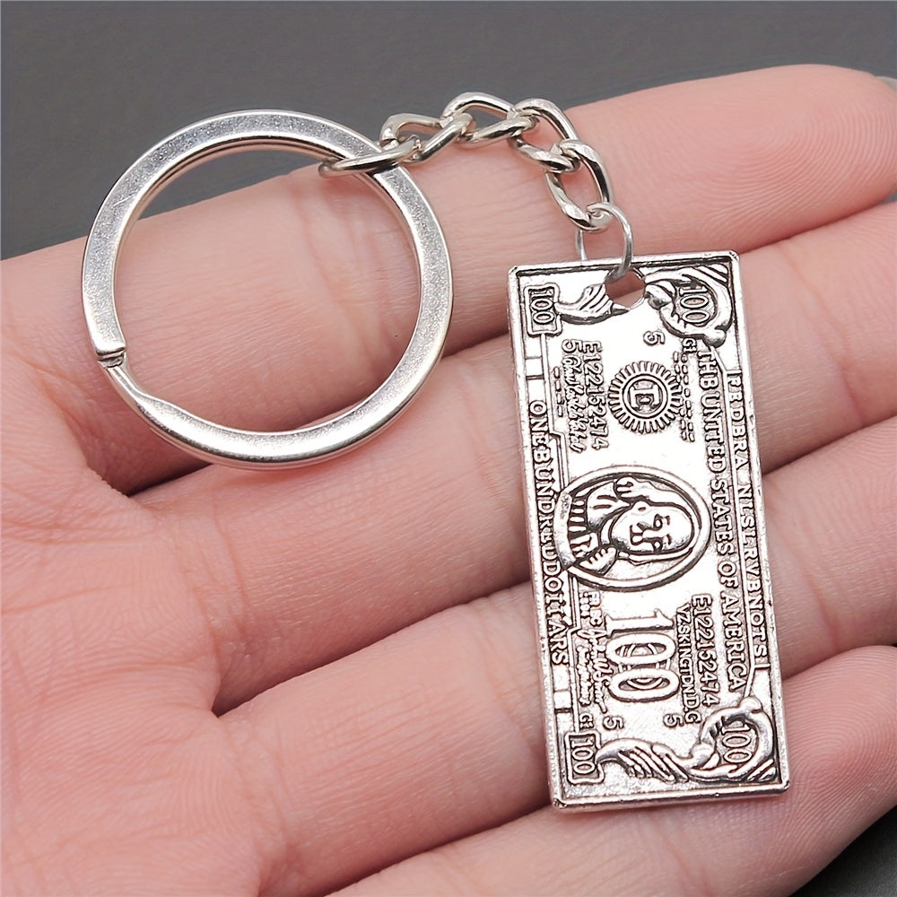 Mini US Dollar Keychain Hip hop Vintage Key Ring Purse Bag Car Key Accessory