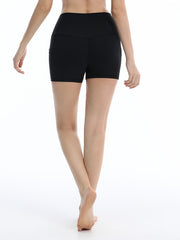 Women's Hip Lifting Yoga Shorts with Side Pocket