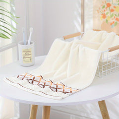 3pcs Embroidered Hand Towel Soft Breathable Face Towel Absorbent Towel