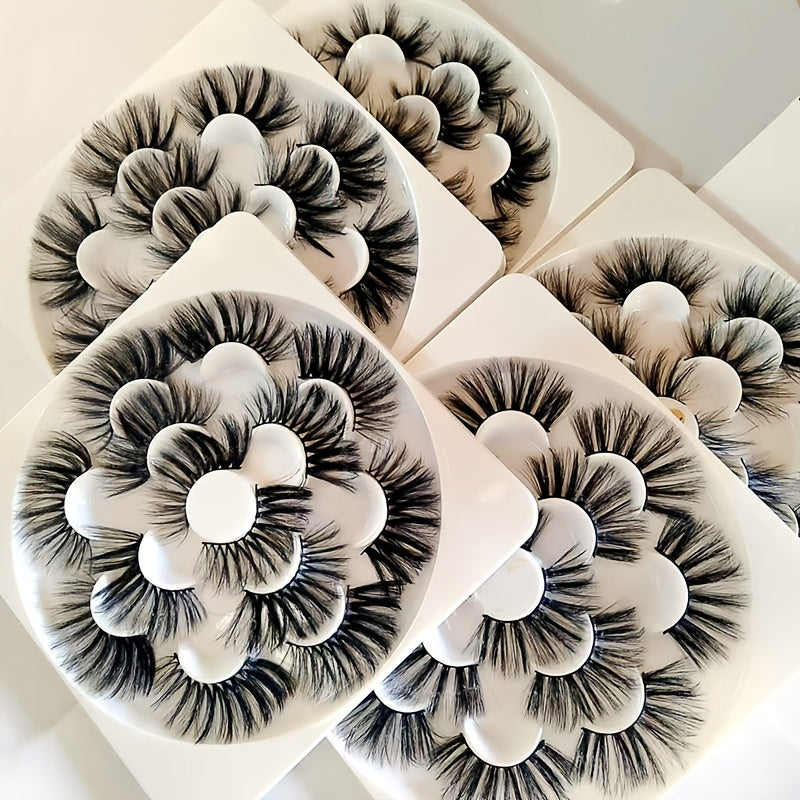 35 Pairs 25mm Fluffy Dramatic False Eyelashes Cosplay Manga Extension