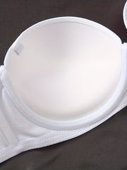 3pcs Strapless Push Up Bras Breathable T Shirt Bra Women's Lingerie