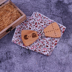 Wooden Carved Bow Tie for the Creative Individual