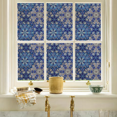 Purple Bohemian Patterned Privacy Glass Film