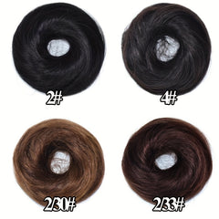 Synthetic Hair Bun Elastic Hairpieces for Women Updo Chignon Ponytail Extensions