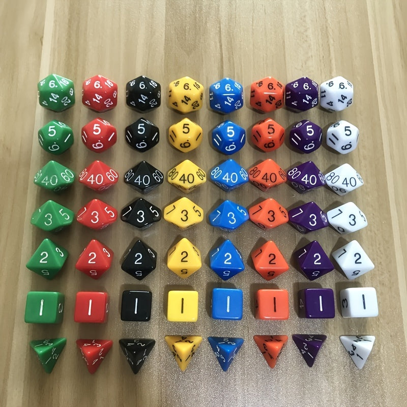 7 Pack Double Sided Dice Set for RPG & Entertainment Games