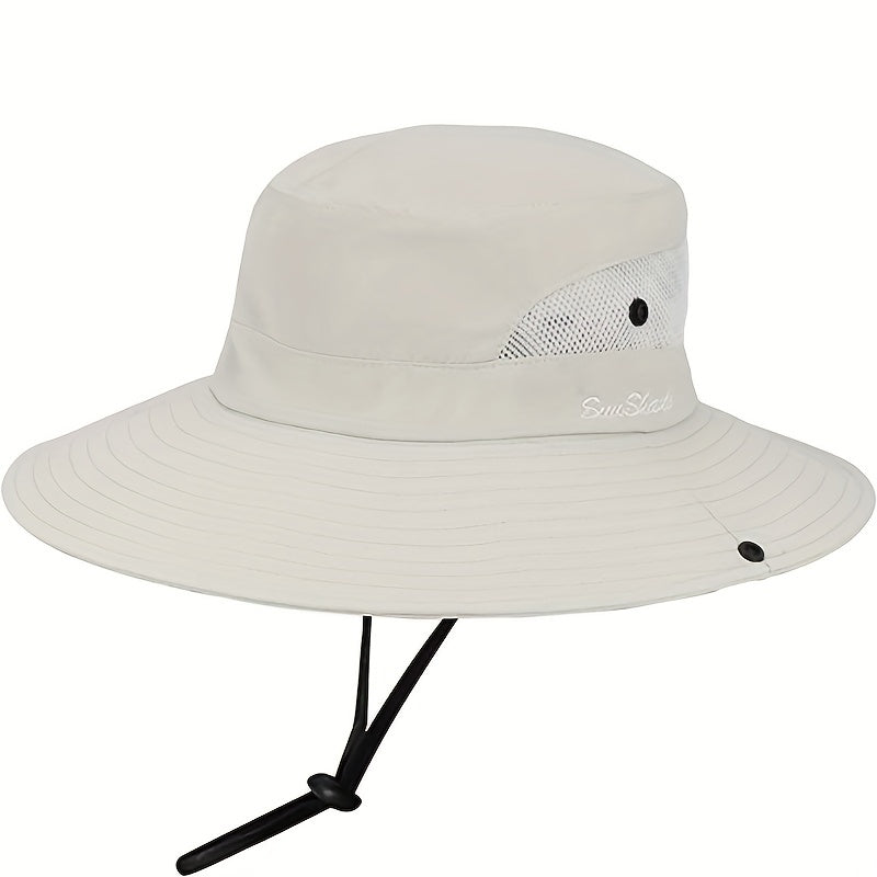 2 Pack Women's Ponytail Sun Hat Mesh Bucket Hat UV Protection
