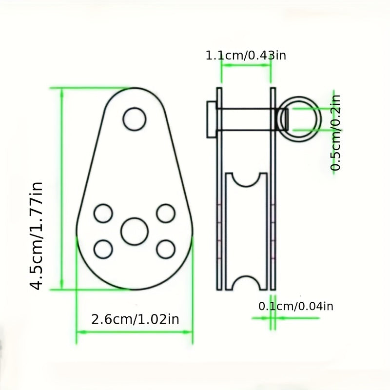 316 Stainless Steel Pulley Block Swivel Lifting Rope for Crane Marine Yacht