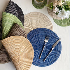 Round Placemats Heat Resistant Non Slip Kitchen Table Mat