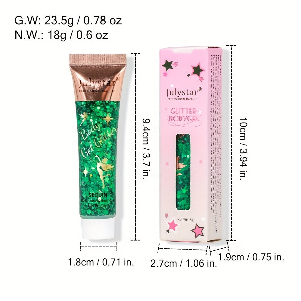 Sequin Gel Face Body Lip Eye Shadow Polarized Stage Makeup