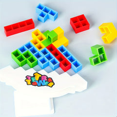 Colorful Tower Building Blocks Game