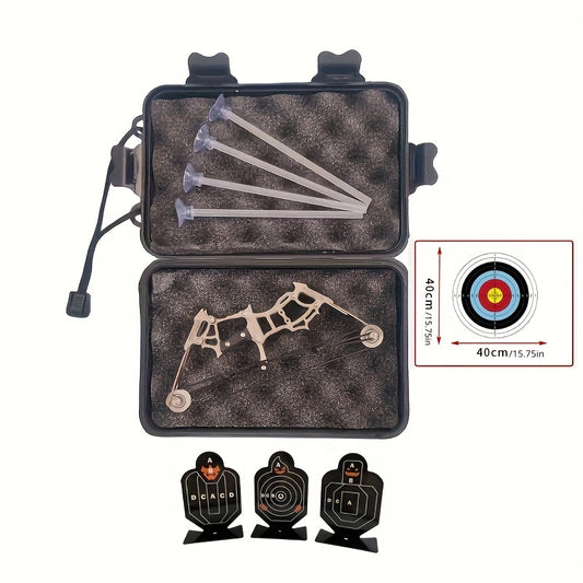 Metal Mini Composite Bow Set w/ Reverse Curved Bow - Target Professional Bow Box