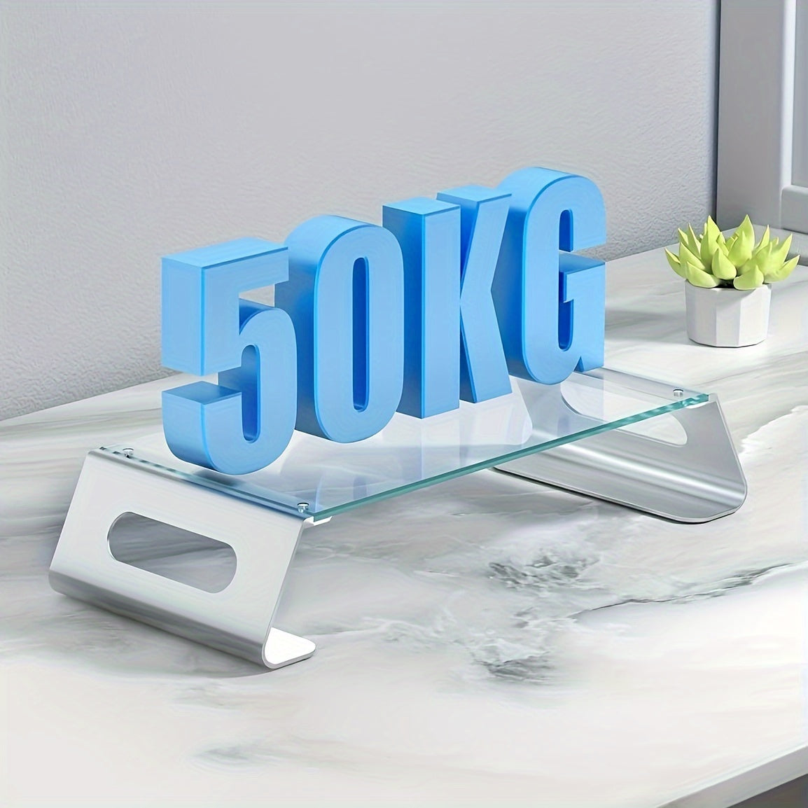 1pc Monitor Stand - Ergonomic Desk Riser for Computer Screen