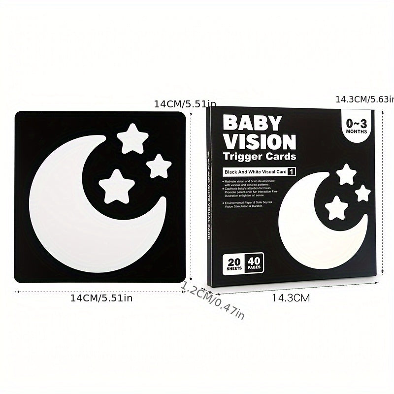 High Contrast Recognition Cards for Baby Brain Development