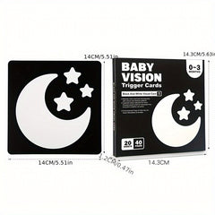 High Contrast Recognition Cards for Baby Brain Development