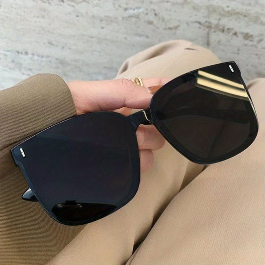 Rivet Square Sunglasses Mirrored UV400 Sun Shades for Driving