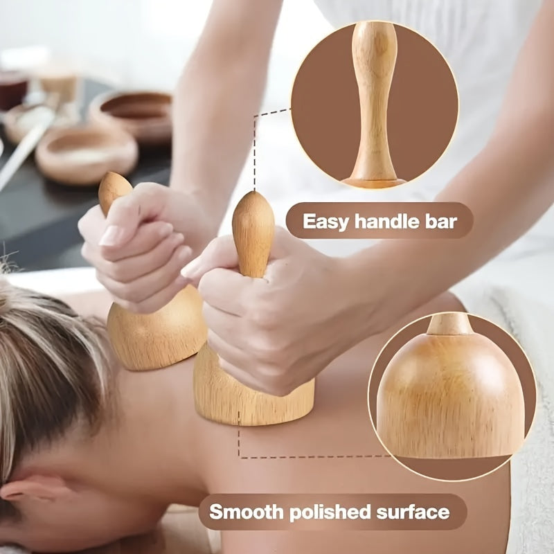 Sunhill 6 Piece Wood Massage Tool Set for Muscle Relief and Relaxation