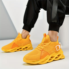 Lightweight Non Slip Running Shoes Breathable Knit with Shock Absorption